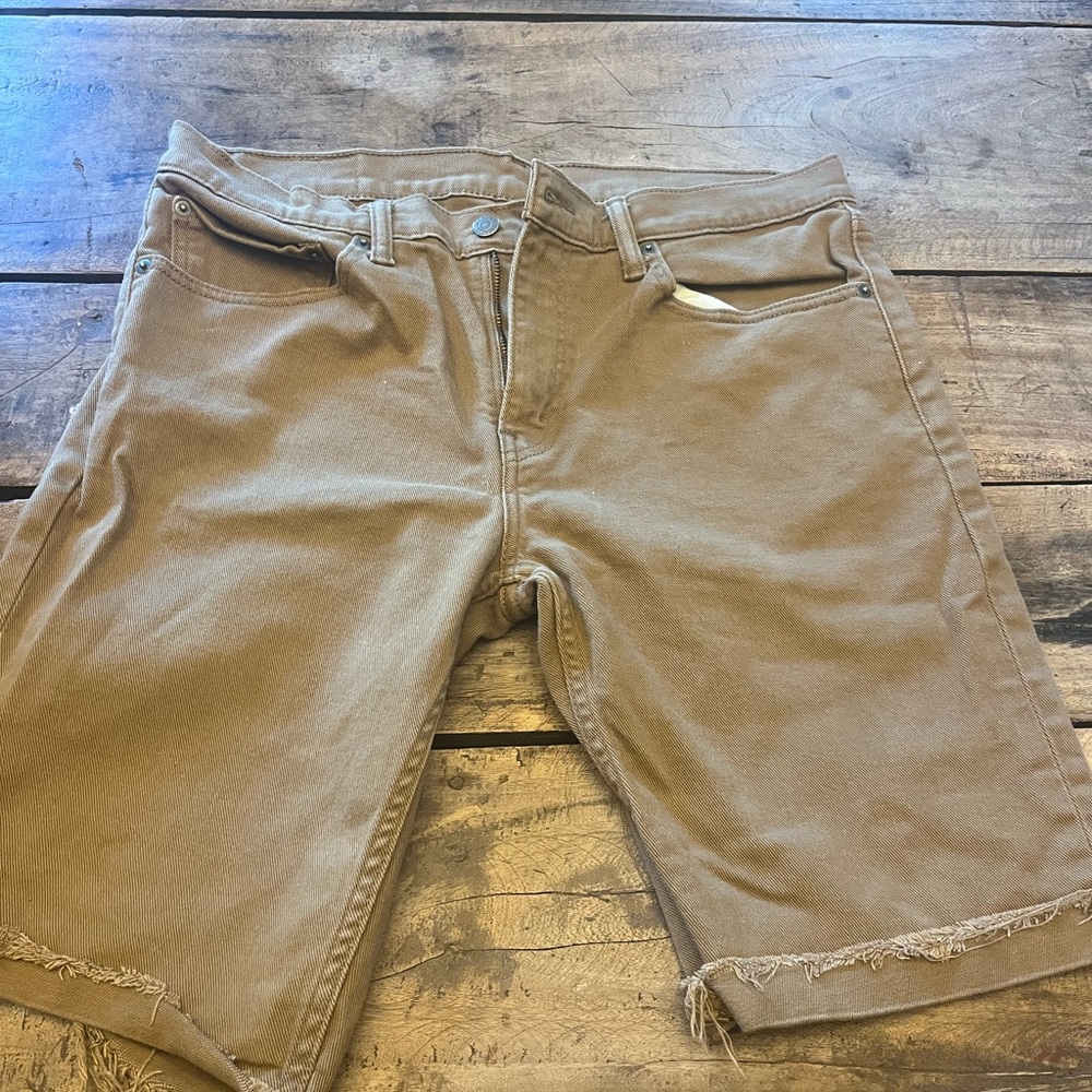 Levi's Tan Denim Shorts